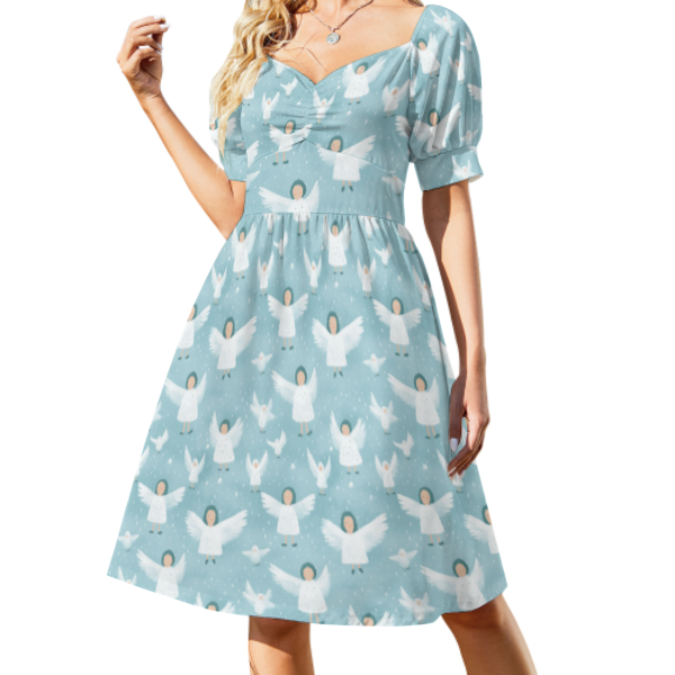 The Clara Dress in Snowfall Seraphs