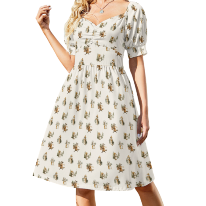 The Clara Dress in Mistletoe Misfits