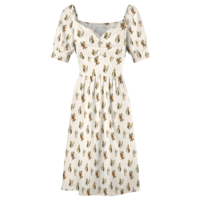 The Clara Dress in Mistletoe Misfits