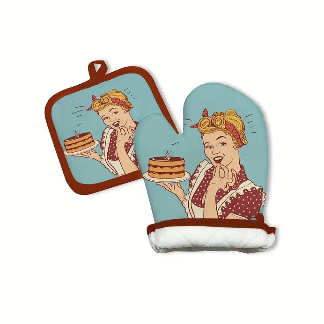 Deadly Housewives Oven Mitten and Table Pad