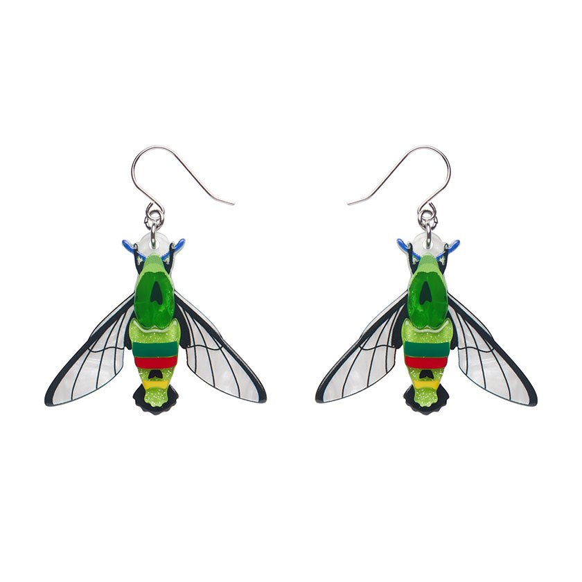 Erstwilder Glimmer the Hawk Moth Earrings