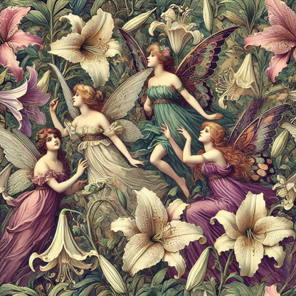The Birdie dress in Florist of the Fae