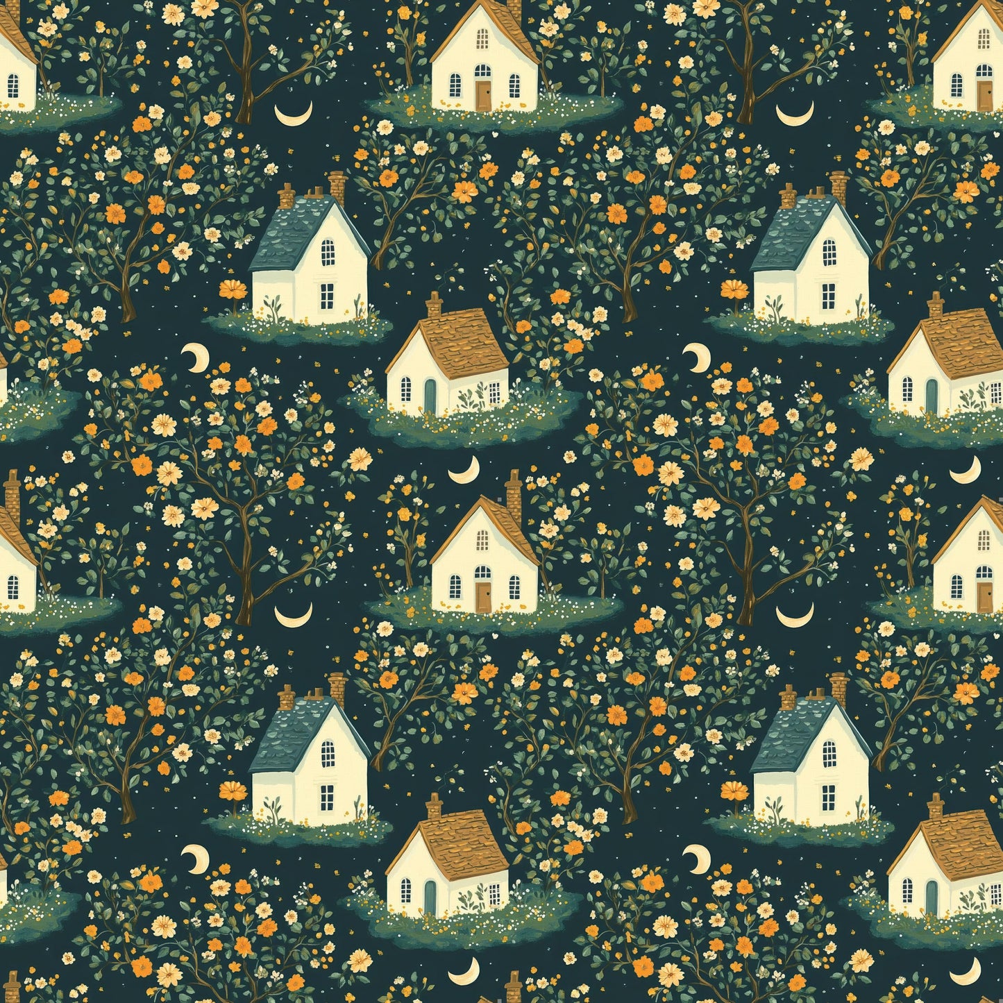 The Birdie dress in Cottagecore Dream