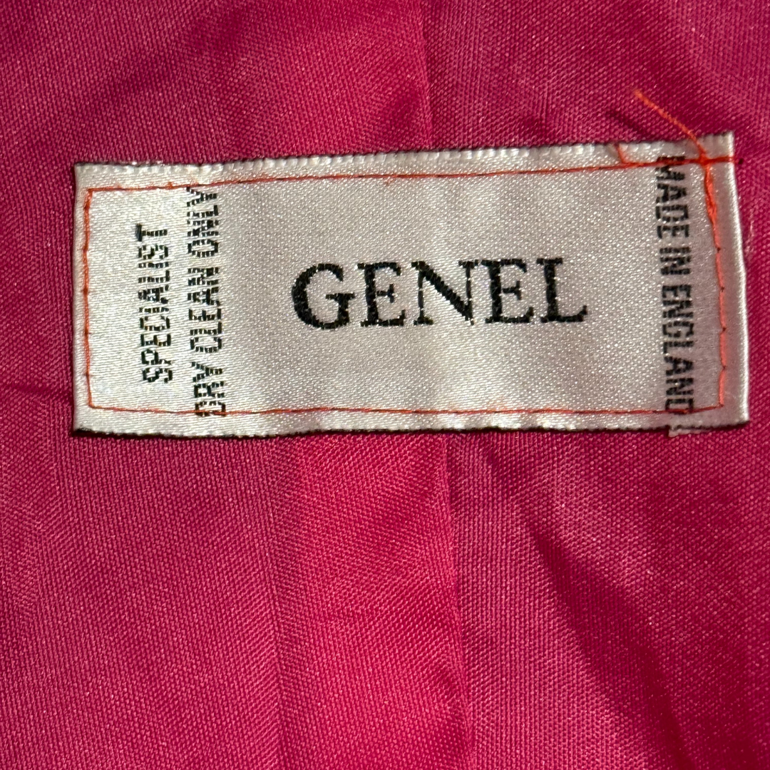 Vintage 1980s Genel Colourblock Leather Jacket