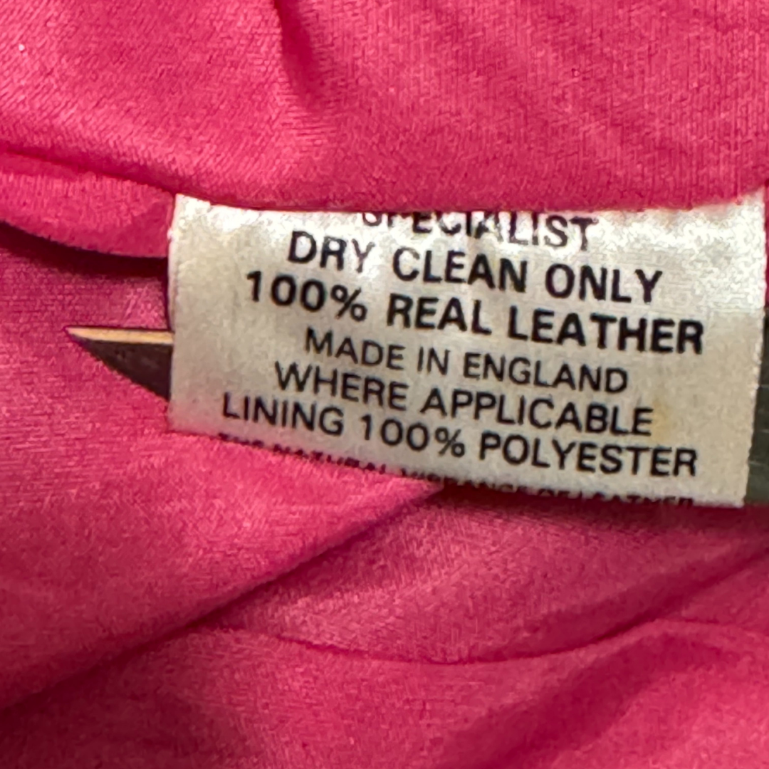 Vintage 1980s Genel Colourblock Leather Jacket