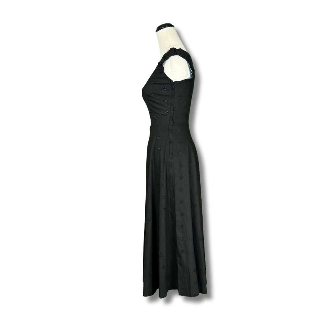 Johnny E Junior Black Vintage 1950s Dress