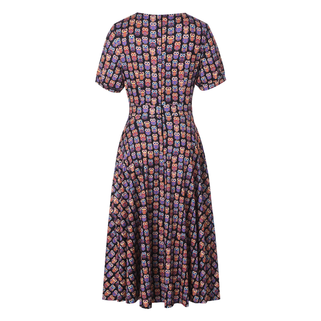 Dolly & Dotty Julia Owl Print Dress - shipping late April