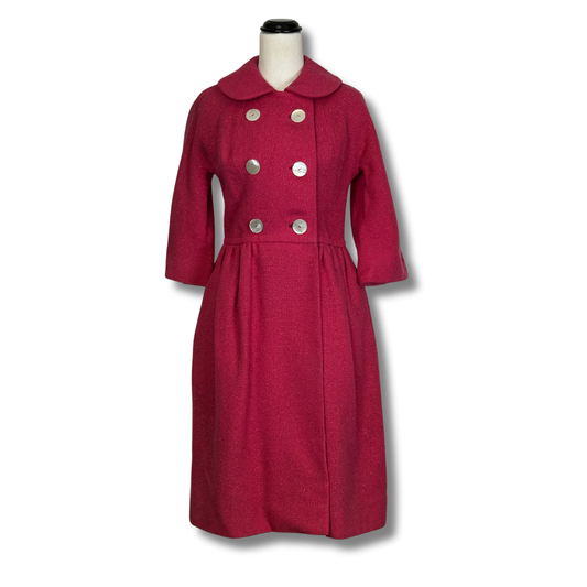 Junior-Aire Vintage 1950s Red Frock Coat RARE