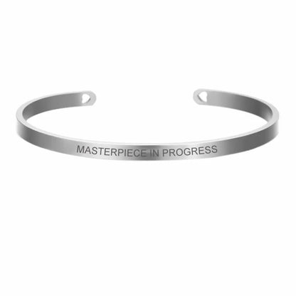 "Masterpiece in progress” bangle