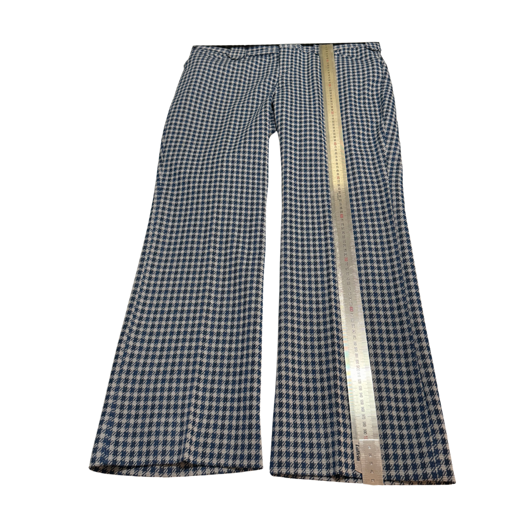 Pioneer Wear Blue & White Plaid Trousers