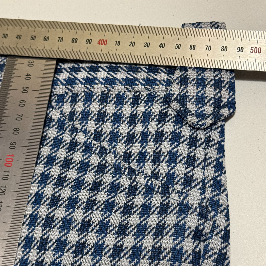 Pioneer Wear Blue & White Plaid Trousers