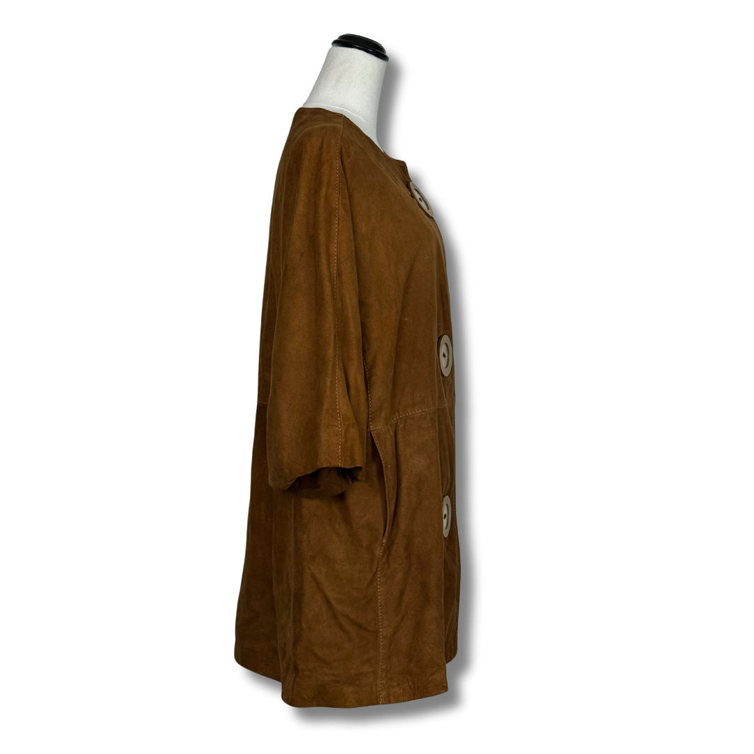 Samuel Robert Original Brown Suede 60s Swing Coat