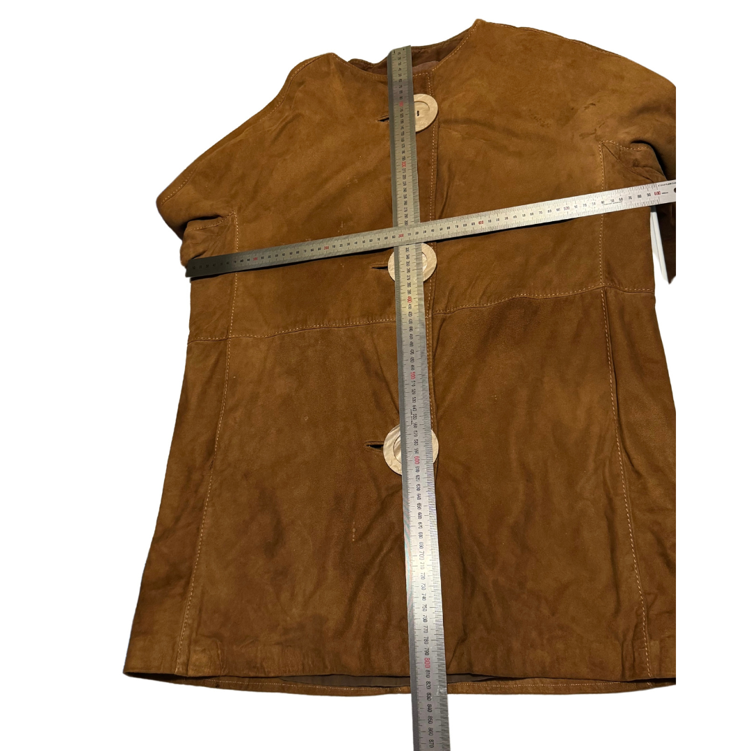 Samuel Robert Original Brown Suede 60s Swing Coat