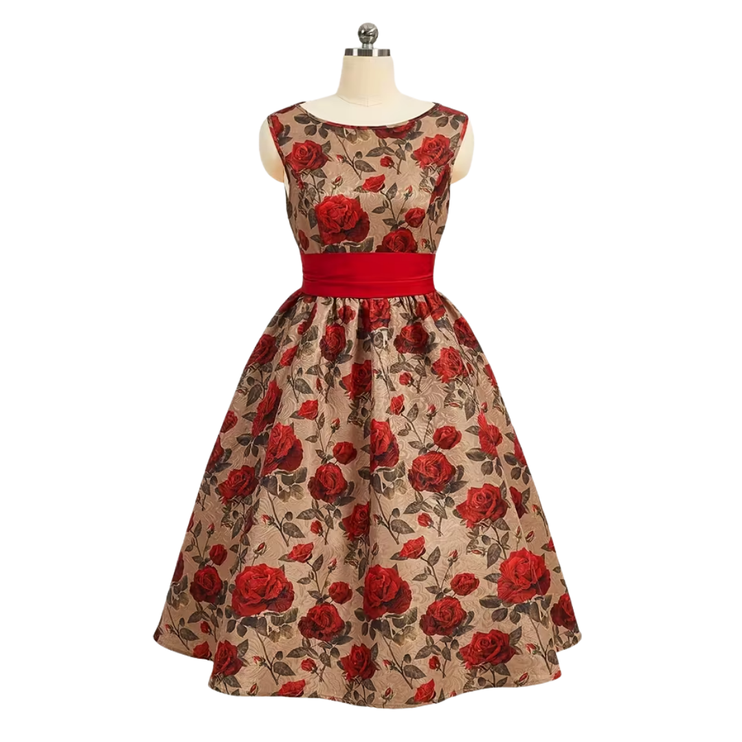 The Valentine Rose Dress (Sample)