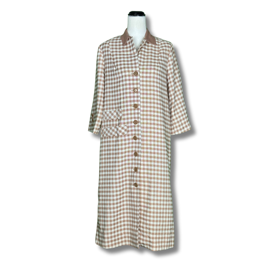 Vintage 1960s Vicky Vaughn Junior Gingham Shift Dress