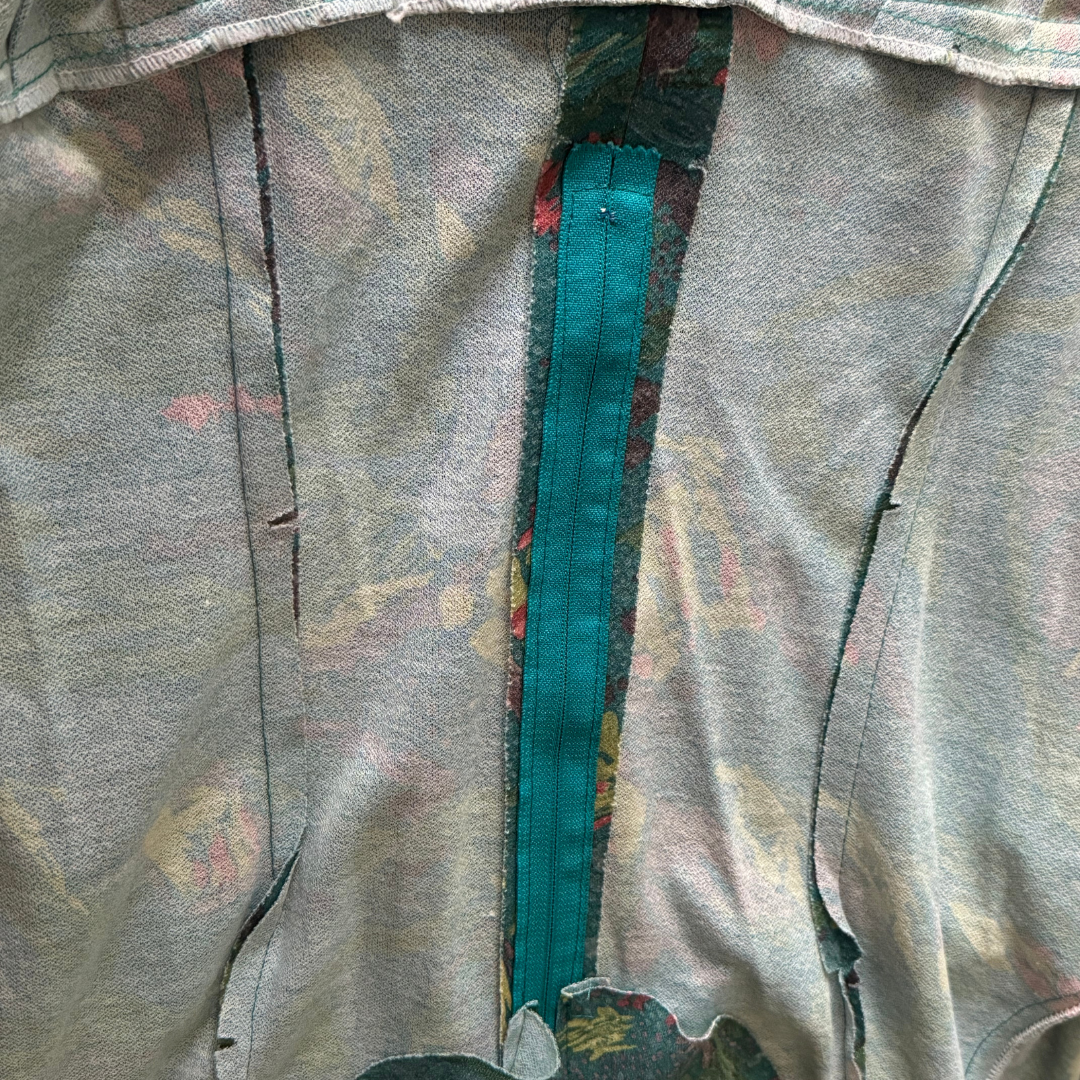 Vintage 1970s Abstract Print Dress