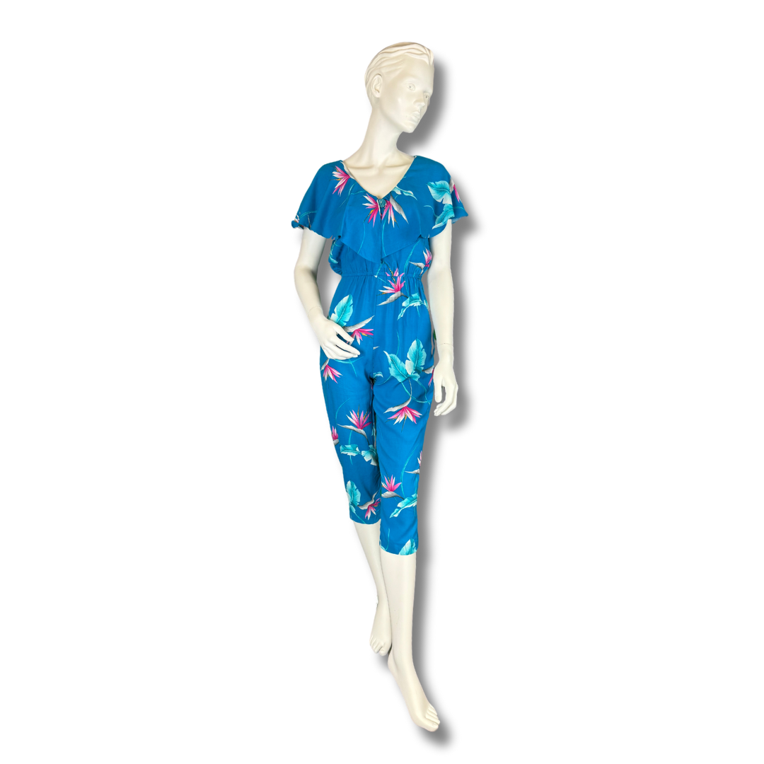 Vintage 1980s Bird of Paradise Jumpsuit