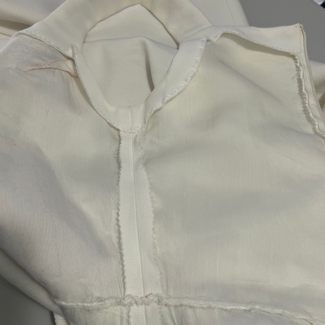 Vintage 1970s Handmade White Flared Jumpsuit & Jacket Set - UNBELIEVABLE