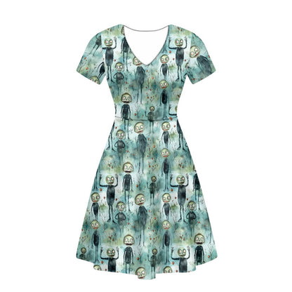 The Polly Dress in Beauty Ghoul Drop Out