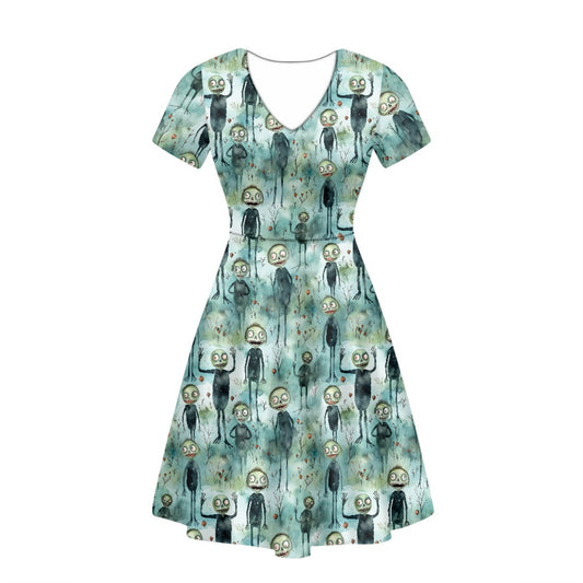 The Polly Dress in Beauty Ghoul Drop Out