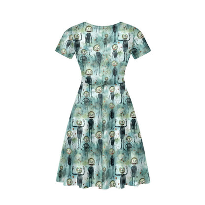 The Polly Dress in Beauty Ghoul Drop Out