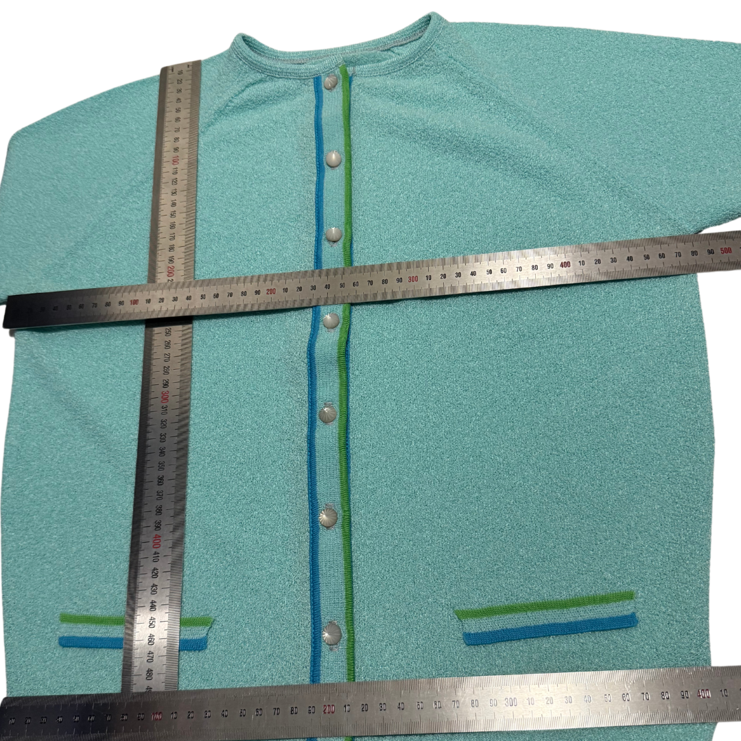 Talbott Traveler Vintage 1960s Knitted Aqua Suit