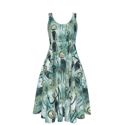 The Bernice Dress in Beauty Ghoul Dropout
