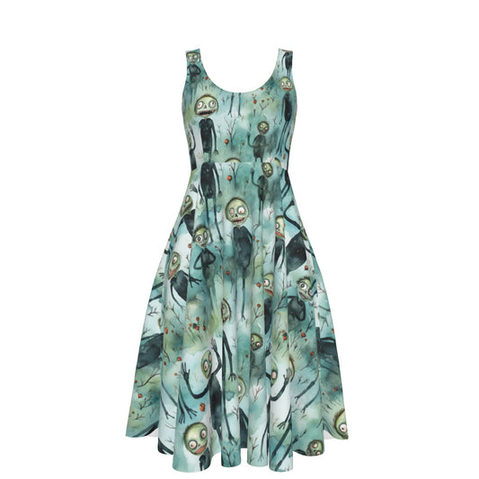 The Bernice Dress in Beauty Ghoul Dropout
