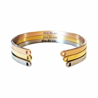 "Masterpiece in progress” bangle