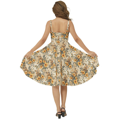 Lila Dress in Sunny Quokka Print