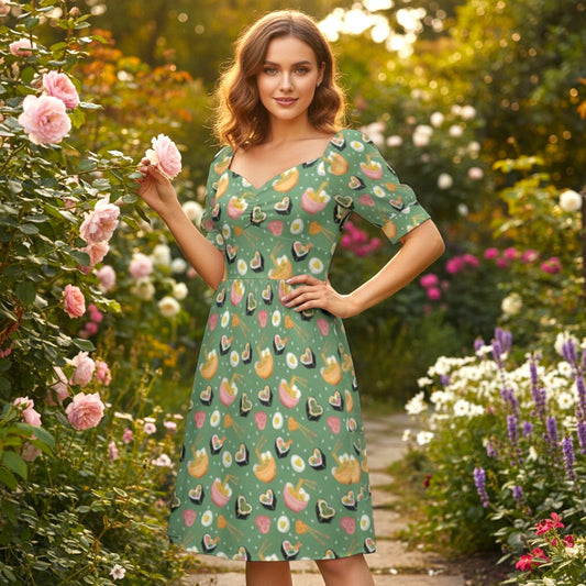 The Clara Dress in Miso in love