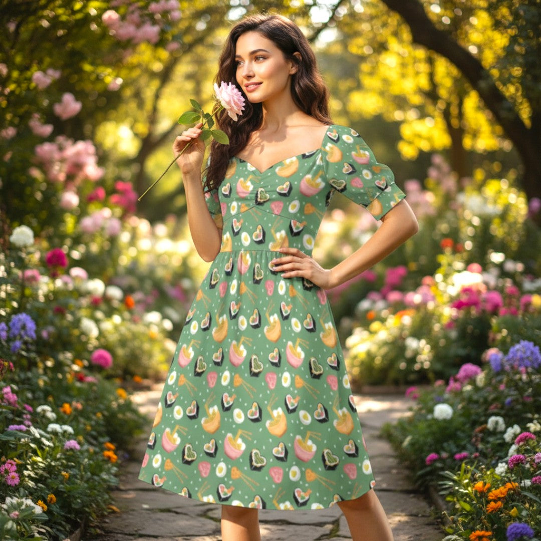 The Clara Dress in Miso in love