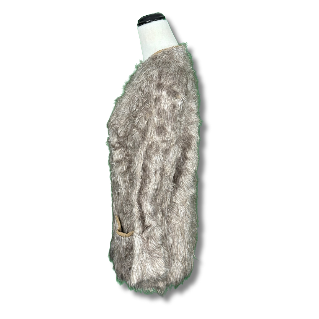 Vintage 1960s Faux Fur Coat