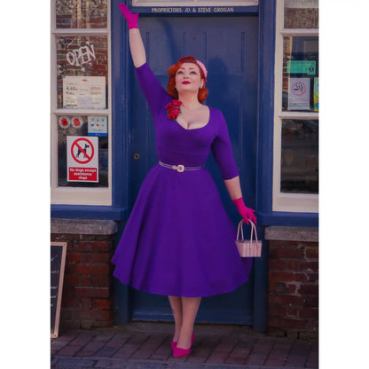 Dolly & Dotty Scarlette Purple Dress