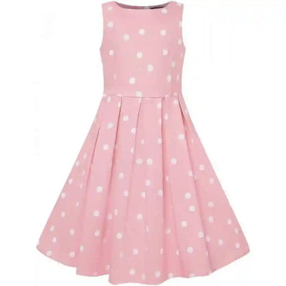 Dolly & Dotty Kids Pink & White Annie Dress