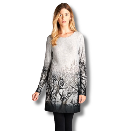 The Midnight Grove Tunic Dress - Pre Order