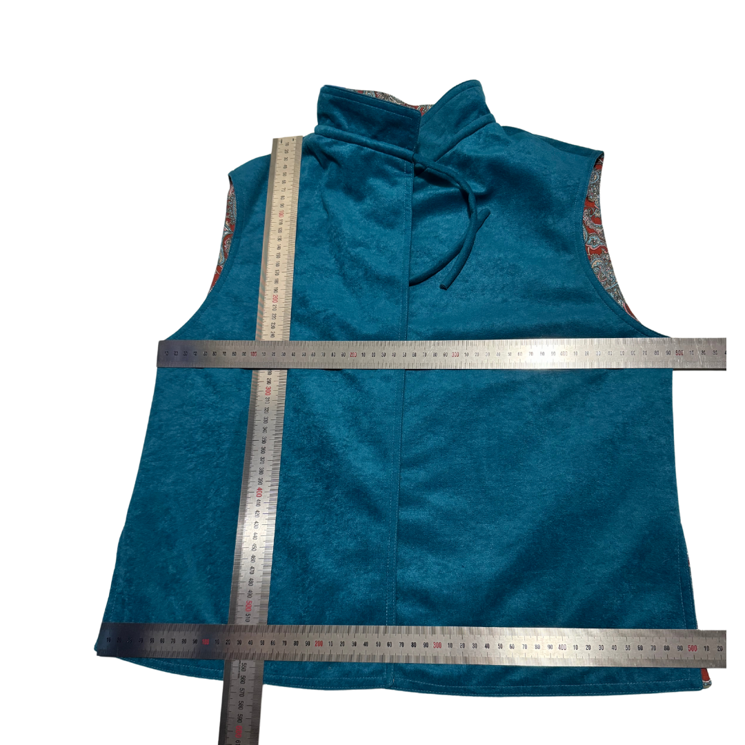 Leon Cutler Vintage 1970s Dress and Vest Set