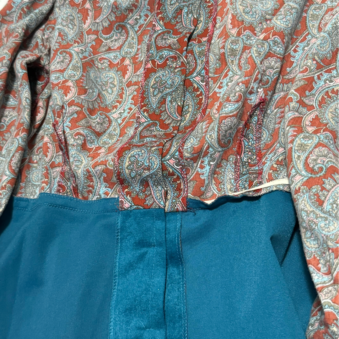 Leon Cutler Vintage 1970s Dress and Vest Set