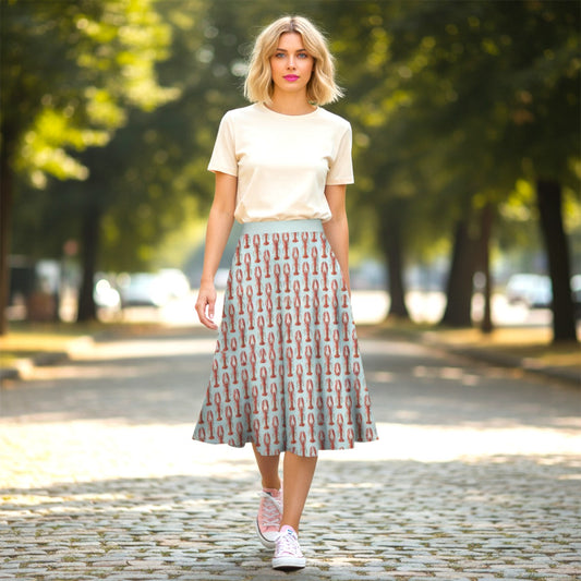 Sunday Swing Skirt in Rock Lobster