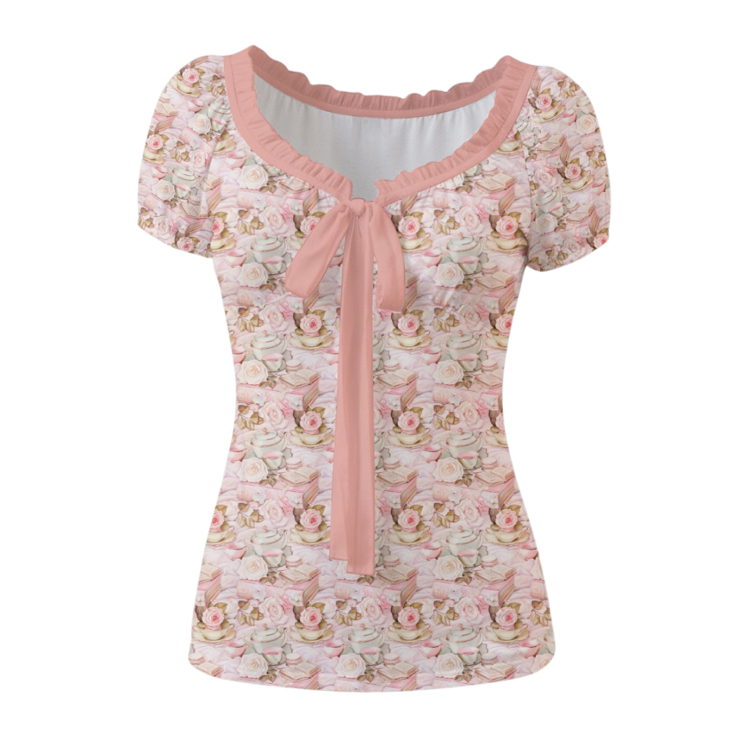 The Elsie Top in Tea with Marie