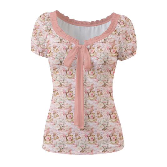 The Elsie Top in Tea with Marie