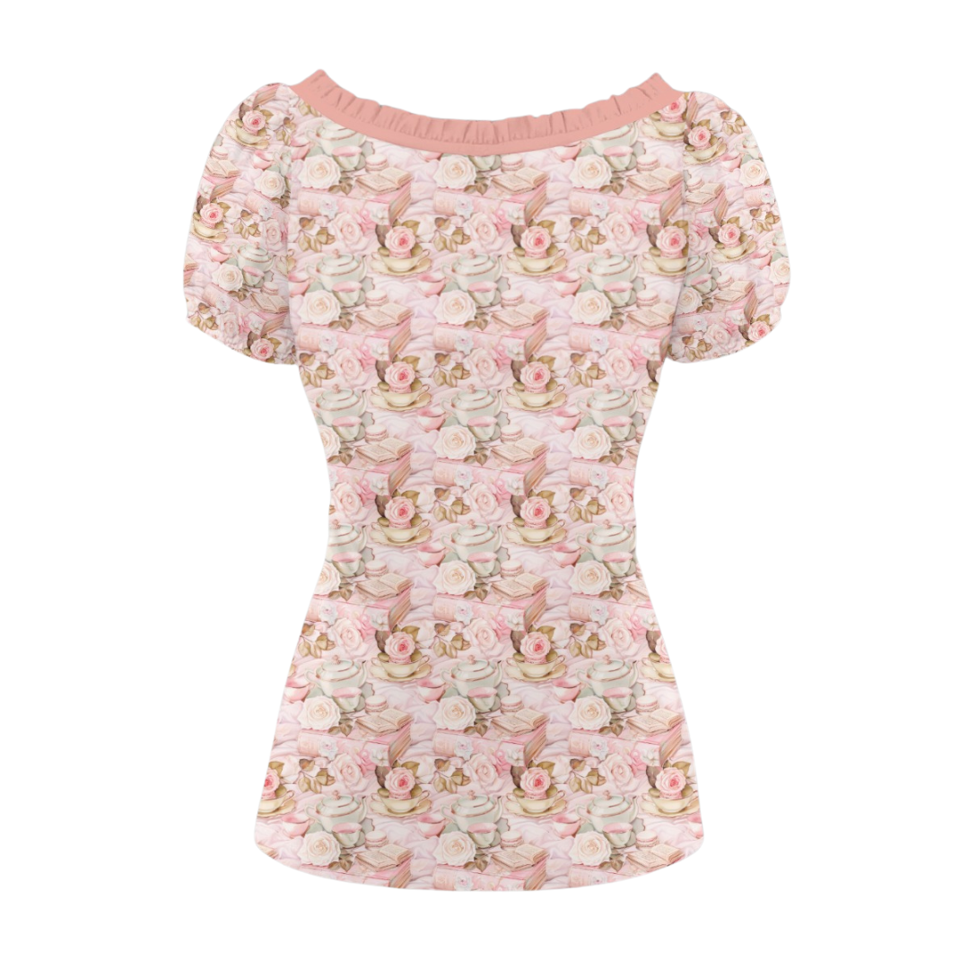 The Elsie Top in Tea with Marie