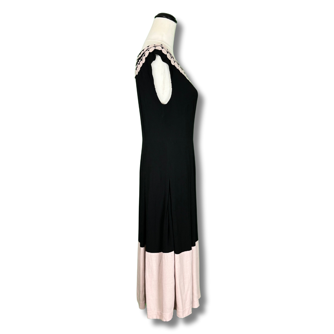 Monsoon 1920s Style Black and White Dress Cheribomb Retro
