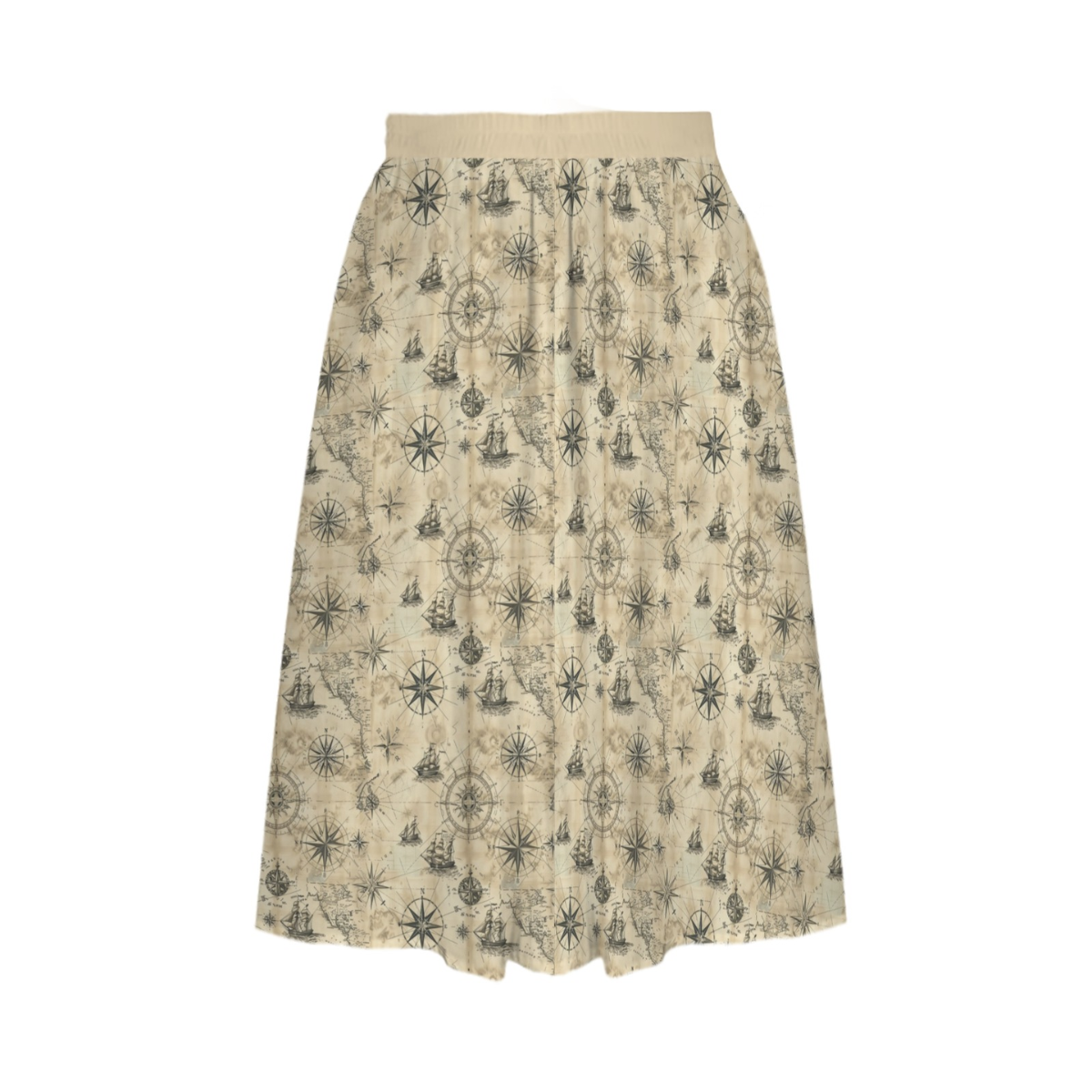 Sunday Swing Skirt in Lost Map Society