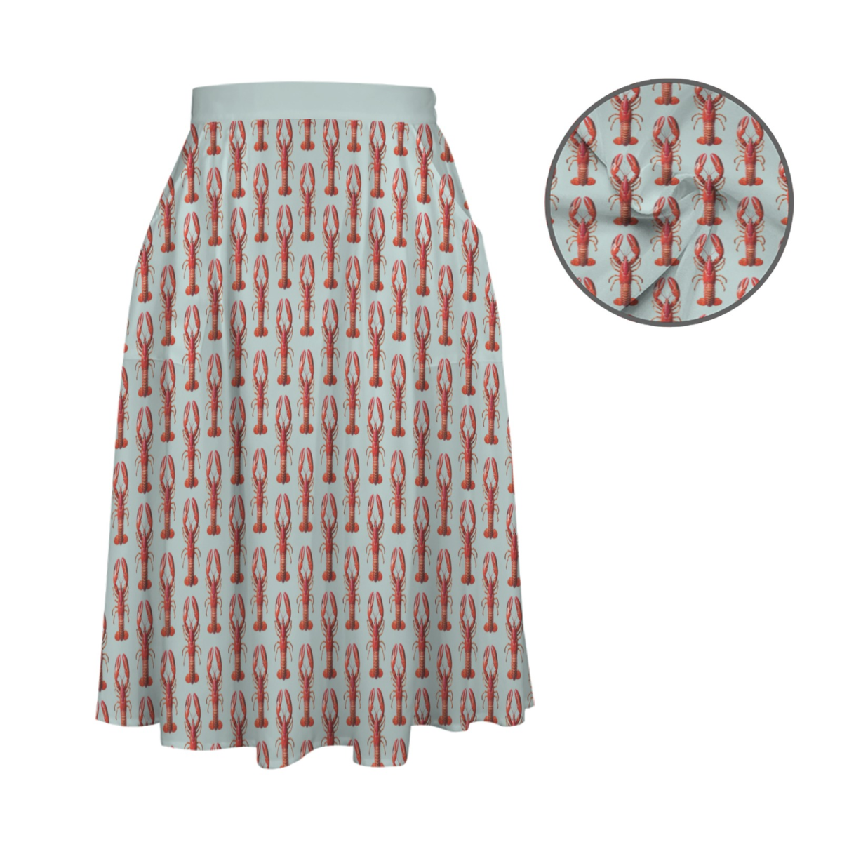 Sunday Swing Skirt in Rock Lobster