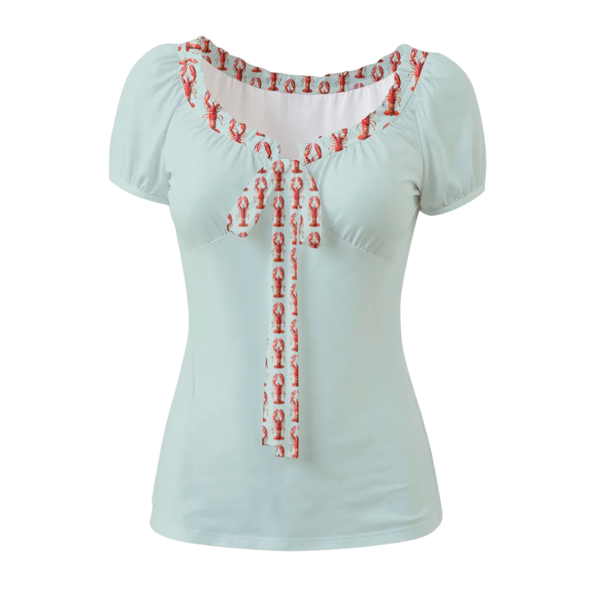 The Elsie Top in Rock Lobster Solid