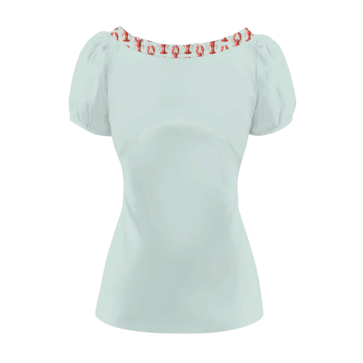 The Elsie Top in Rock Lobster Solid