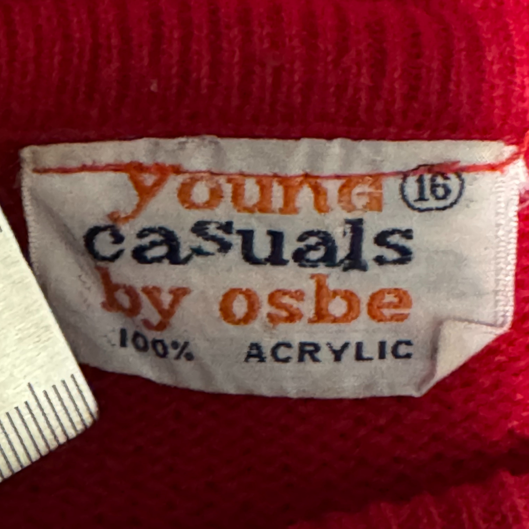 Osbe 70s Vintage Red Sweater