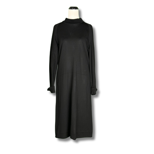 A Pomette Fashion 1960s Black Long Sheath Dress