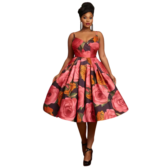 Rose Garden Swing Dress (Sample)